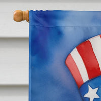 Italian Greyhound Patriotic American House Flag