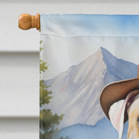 American Bulldog Cowboy Welcome House Flag
