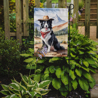 Border Collie Cowboy Welcome Garden Flag
