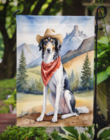Borzoi Cowboy Welcome Garden Flag