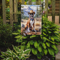 Boxer Cowboy Welcome Garden Flag