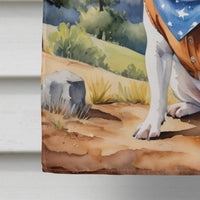 French Bulldog Cowboy Welcome House Flag