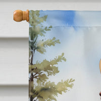 German Shorthaired Pointer Cowboy Welcome House Flag