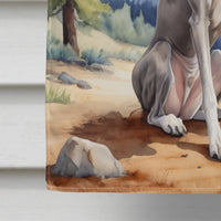 Greyhound Cowboy Welcome House Flag