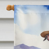 Italian Greyhound Cowboy Welcome House Flag