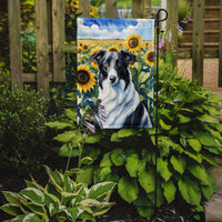 Borzoi in Sunflowers Garden Flag