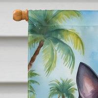 Boston Terrier Luau House Flag
