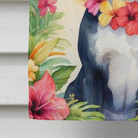 Boston Terrier Luau House Flag