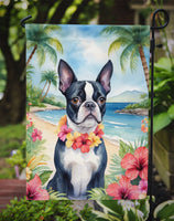 Boston Terrier Luau Garden Flag