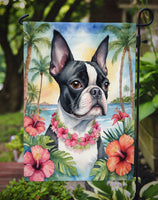 Boston Terrier Luau Garden Flag
