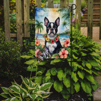Boston Terrier Luau Garden Flag