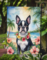 Boston Terrier Luau Garden Flag