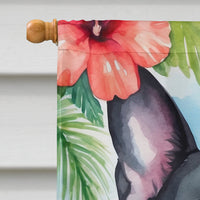 Boston Terrier Luau House Flag