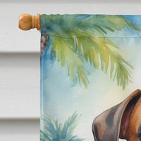 Boxer Luau House Flag