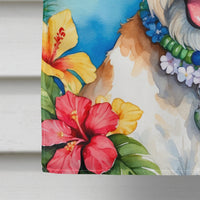 Fox Terrier Luau House Flag
