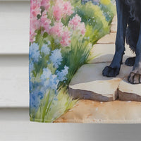 Curly-Coated Retriever Spring Path House Flag