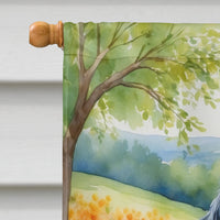 English Setter Spring Path House Flag