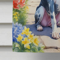 Great Dane Spring Path House Flag