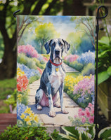 Great Dane Spring Path Garden Flag