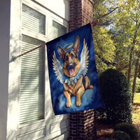 German Shepherd My Angel House Flag