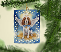 Welsh Springer Spaniel My Angel Porcelain Ornament