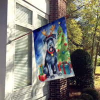 Giant Schnauzer Pointer Christmas Reindeer House Flag