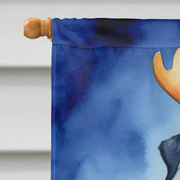 Giant Schnauzer Pointer Christmas Reindeer House Flag