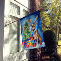 Great Dane Christmas Reindeer House Flag
