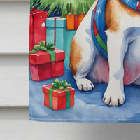 Jack Russell Terrier Christmas Reindeer House Flag