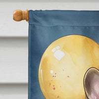 French Bulldog Happy Birthday House Flag