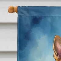 German Shepherd Happy Birthday House Flag