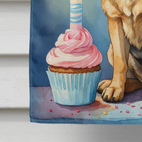 German Shepherd Happy Birthday House Flag