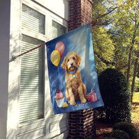 Goldendoodle Happy Birthday House Flag