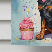 Gordon Setter Happy Birthday House Flag