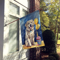 Great Pyrenees Happy Birthday House Flag