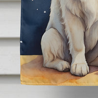 Great Pyrenees Happy Birthday House Flag