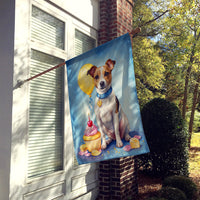 Jack Russell Terrier Happy Birthday House Flag