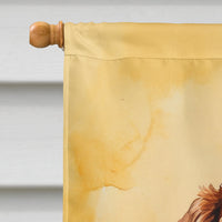 Welsh Springer Spaniel Happy Birthday House Flag
