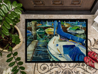 Night on the Docks Sailboat Indoor or Outdoor Mat 24x36 JMK1031JMAT