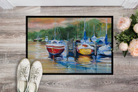 Up the Creek Sailboat Indoor or Outdoor Mat 24x36 JMK1086JMAT