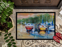 Up the Creek Sailboat Indoor or Outdoor Mat 24x36 JMK1086JMAT