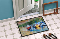 Up the Creek Sailboat Indoor or Outdoor Mat 24x36 JMK1086JMAT