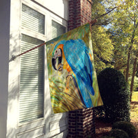 Blue Parrots Flag Canvas House Size JMK1147CHF