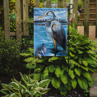 Blue Heron Gazing Flag Garden Size JMK1148GF