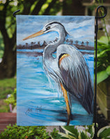 Blue Heron Gazing Flag Garden Size JMK1148GF