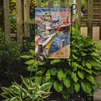 Boat Docks Sailboats Flag Garden Size JMK1151GF