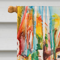 Sailboats and Pelicans Flag Canvas House Size JMK1160CHF