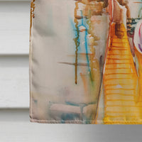 Sailboats and Pelicans Flag Canvas House Size JMK1160CHF