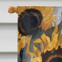 Pot of Sunflowers Flag Canvas House Size JMK1202CHF