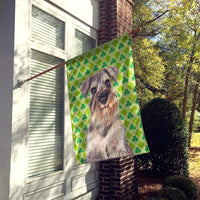 St. Patrick's Day Shamrock Schnauzer Flag Canvas House Size KJ1200CHF